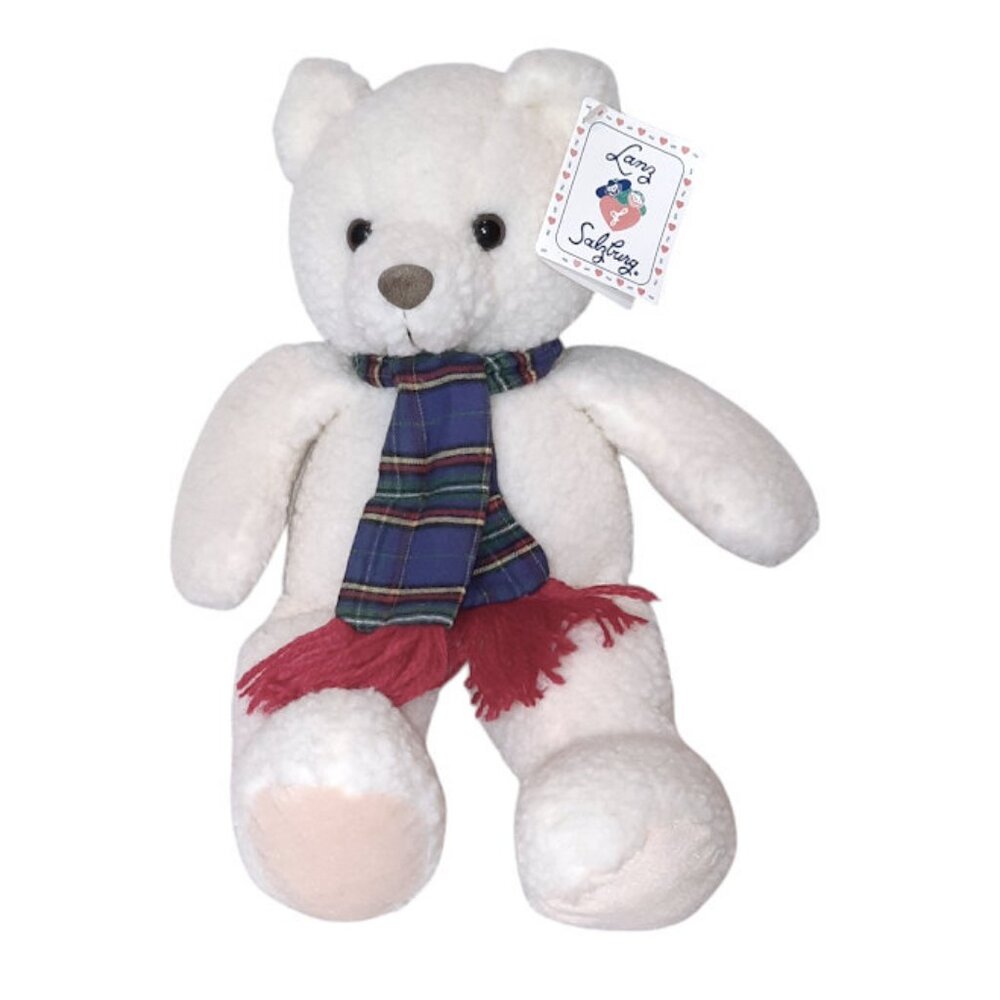 Vintage Fiesta Concession Cuddle Bear Lanz Of Salzburg Sherpa Plush Toy 15"